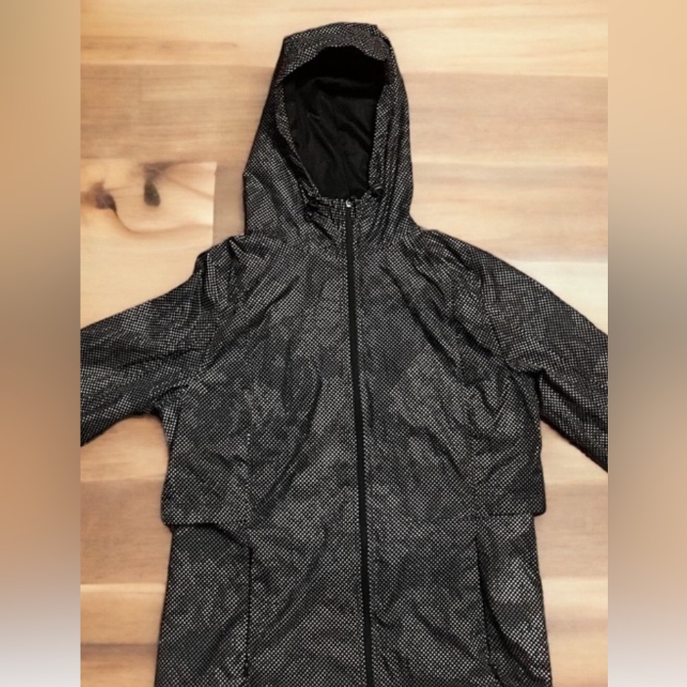 Joe Fresh Active -NWOT-Polka Dot-Jacket -Packable W/Vent ,Drawstring -Sz S - Picture 3 of 13